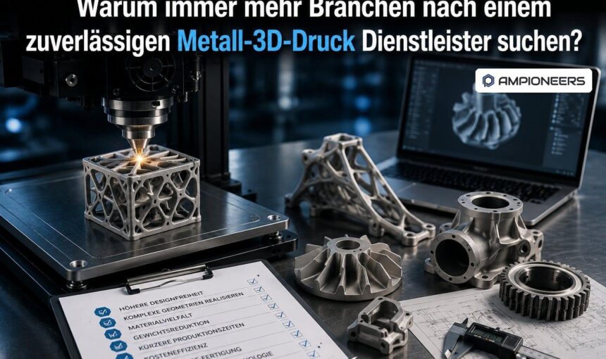 Warum immer mehr Branchen nach einem zuverlässigen Metall-3D-Druck Dienstleister suchen?